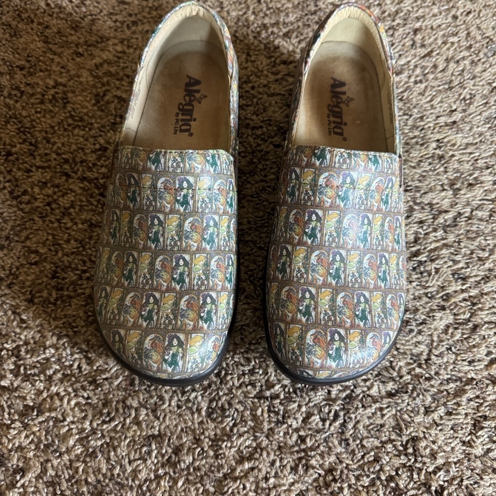 Algeria Keli Love You Mucha shoes with all over print Size 39 = Size 9 - Picture 5 of 16